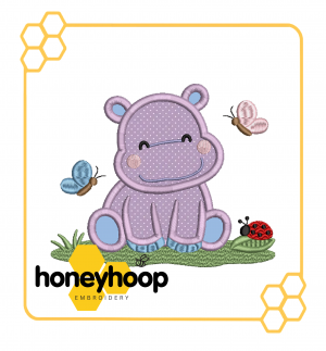 Hippo Applique